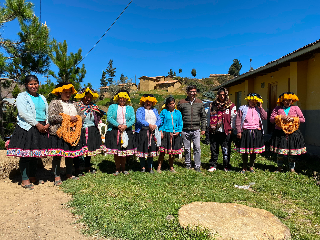 Miembros de la iniciativa en comunidad andina